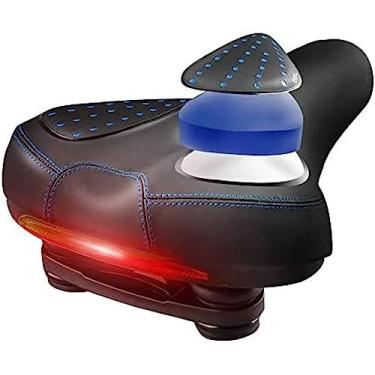 Imagem de Assento de selim largo para bicicleta | Selim de bicicleta | Assento de bicicleta para mulher ou homem conforto, azul