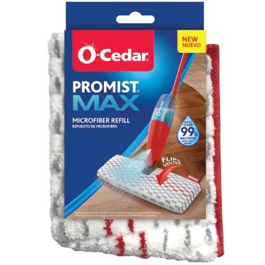 Imagem de O-Cedar Cabeça de reposição para esfregão ProMist MAX | Lavável na máquina | Reutilizável | Refil de microfibra | Remove 99% das bactérias