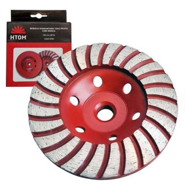 Imagem de Rebolo disco diamantado 100mm rosca m14 para esmerilhadeira