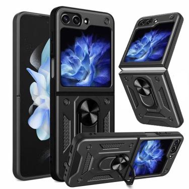 Imagem de Capa Capinha Case para Samsung Galaxy Z Flip 6  - Protetora Resistente Anti Impacto Queda Armadura Militar Cor:Preto