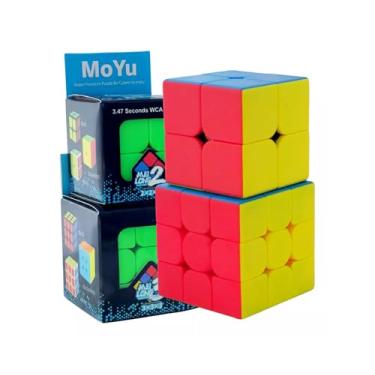 Imagem de Kit 2 Cubo Moyu Mágico Original 2x2 + 3x3