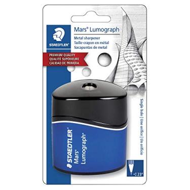 Imagem de Apontador de Lápis Lumograph Staedtler Mars, Preto/Azul