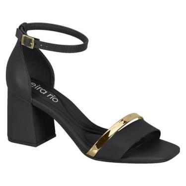 Imagem de Sandália Salto Baixo Beira Rio R.8436-216 Cor:Preto;Tamanho:36