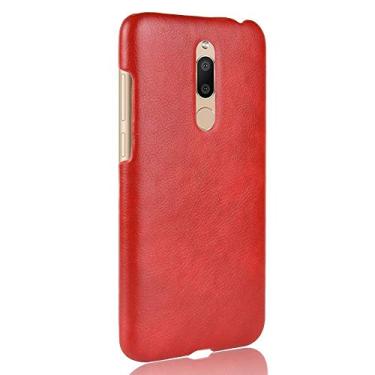 Imagem de Capa para MEIZU M6T, capa de celular com proteção robusta 360° protege seu telefone capa de couro granulado para MEIZU M6T