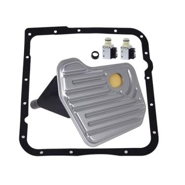 Imagem de HERCOO Válvula solenoide de transmissão de câmbio A&B 4L60E com kit de vedação de filtro compatível com caminhões GM Chevrolet Buick Pontiac de 1998