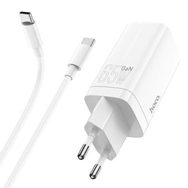 Imagem de Carregador Gan 65W Pd De Três Portas (2C1A) + Cabo 1M Tipo-C - Hoco