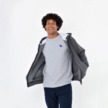 Imagem de Blusa Moletom Grosso C/ Touca e de Zipper C/ 40% De Desconto - Estilo 