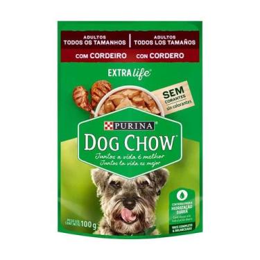 Imagem de Ração Úmida Nestlé Purina Dog Chow para Cães Adultos Sabor Cordeiro 10