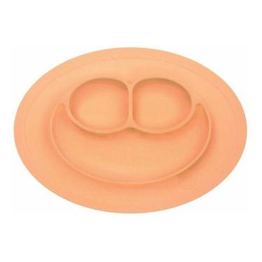 Imagem de Pratinho de Silicone com Divisórias Laranja Turminha Guará