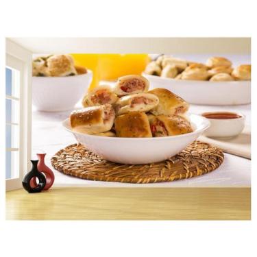 Imagem de Papel De Parede Alimentos Salgados Coxinha Bar 3,5M Al509 - Você Decor