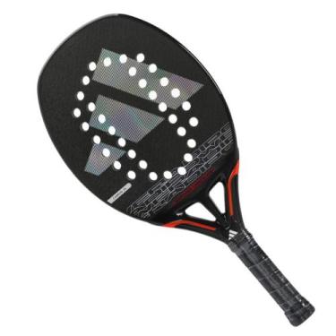 Imagem de Raquete de Beach Tennis Adidas Adipower Carbon 3.3 H34 Preta e Laranja