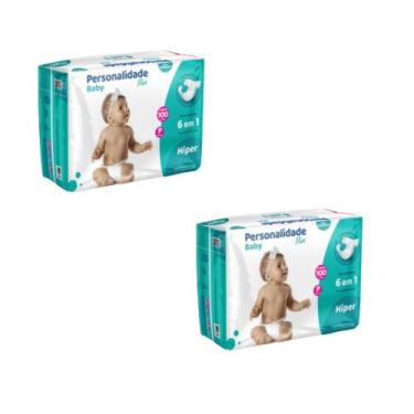 Imagem de Kit C2 Fralda Infantil Baby Plus P C100 - Personalidade - Eurofral - P