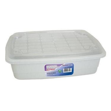 Imagem de Caixa Organizadora Container 10 Litros Com Tampa 42X28X12Cm - Arqplast