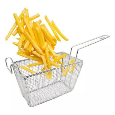 Imagem de Cesto Para Fritura Fritadeira Retangular Tamanho 25cm X 14cm - ROA