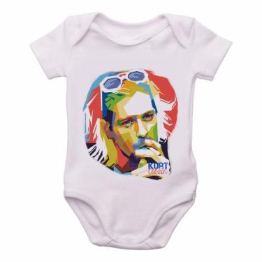 Imagem de body nenê criança roupa bebê Kurt Cobain nirvana  - Empório Dutra, GG 