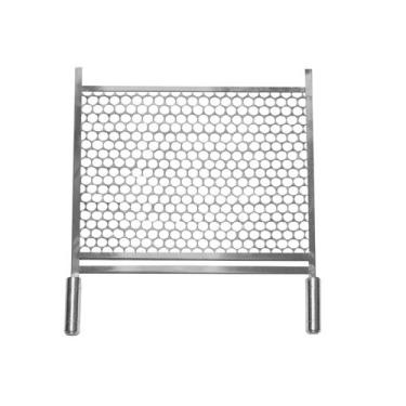 Imagem de Grelha Moeda 60x40 cm de Inox para Churrascos + LUVA TERMICA  - Itagre