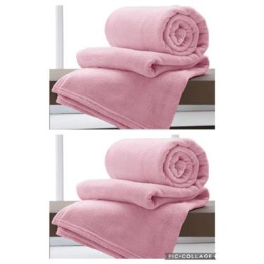 Imagem de Cobertor Mantinha com sherpa para o seu pet - BORGON, rose
