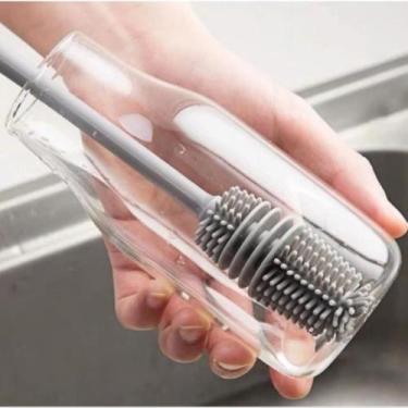 Imagem de Limpa Copo Escova Garrafa Silicone Escova Multiuso - FERRAGENS