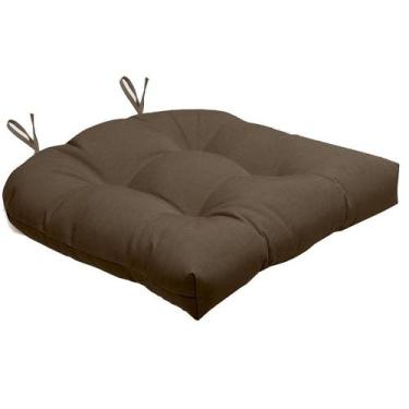 Imagem de Almofada Para Cadeira Futton Solid 40x40cm - FASTLAR, *Marrom