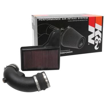 Imagem de K&N Kit de admissão de ar frio: Alto desempenho, garantia de aumentar a potência: Serve para Ford Mustang GT 2018-2019, 57-2605