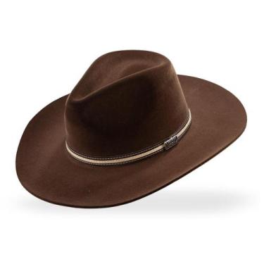 Imagem de Chapéu Mundial Country Aveludado Embaixador Unisex, Marrom, P