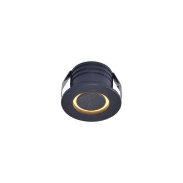 Imagem de Spot De Embutir Nordecor Nobi Mini Led 3w Bivolt Preto 3000k Luz Amarela