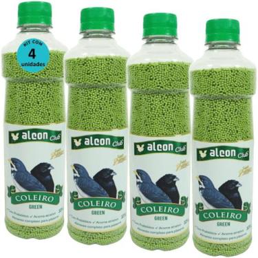 Imagem de Alcon Club Coleiro Green 325g Super Premium Kit com 4 Unidades