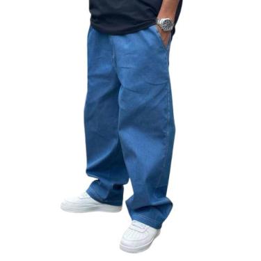 Imagem de Calça Jeans Mom Masculina Larga Balão Estilo Mandrake - Volgue, Jeans 