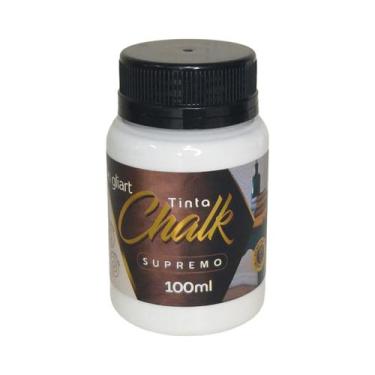 Imagem de Tinta Chalk Gliart 100ml Super Cobertura Para Artesanato, Off White