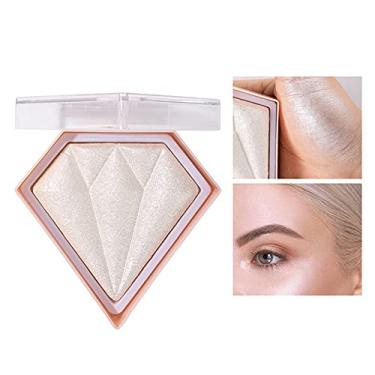 Imagem de Blush rosa cintilante iluminador para maquiagem em pó Cosméticos Corretor de contorno facial Shine Rouge (#01 Branco pérola)