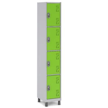 Imagem de Armário de Aço com 4 Portas para Espaços Corporativos - W3, Verde