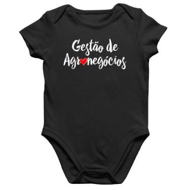 Imagem de Body Bebê Algodão Gestão de agronegócios por amor - Foca na Moda, Pret