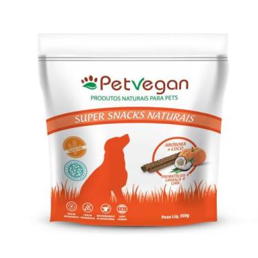 Imagem de Petisco Vegano para Cachorro Sem Glúten Abóbora e Coco 150g PetVegan