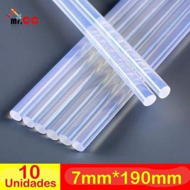 Imagem de 8 Cola Quente Bastão Refil Fino 7mm X 30cm - oem