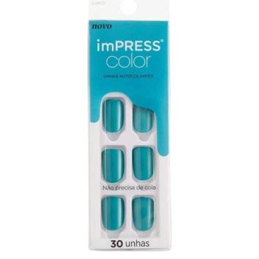 Imagem de Unhas Autocolantes Kiss Ny Impress Curto Beach Waves Kimc021b - KISS N