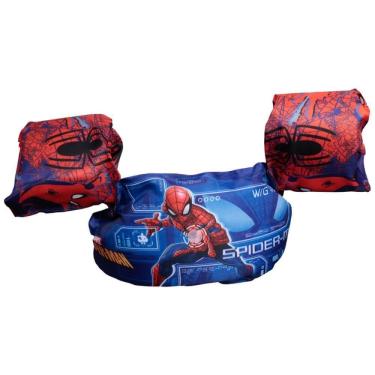 Imagem de Boia Homem-Aranha Infantil Colete Salva-Vidas 25kg para Piscina - Etitoys