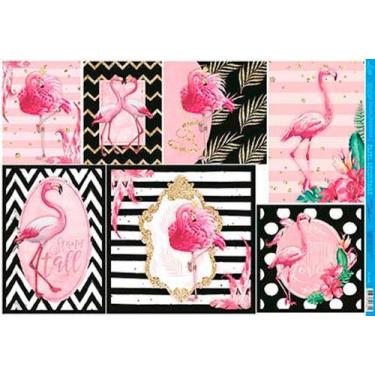 Imagem de Papel Decoupage Pd-945 Flamingo 34,3x49 - Litoarte