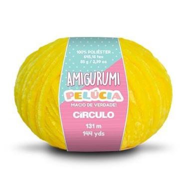 Imagem de Fio Amigurumi Pelúcia 131 metros - Círculo, 1289 canário