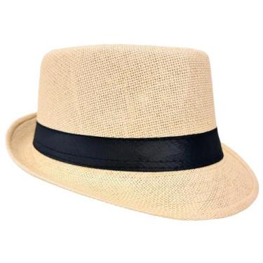 Imagem de Chapéu Panamá Bege Malandrinho Pagode Samba Carnaval - Lis