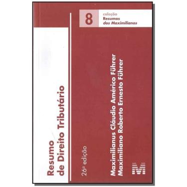 Imagem de Resumo (08) Direito Tributario - 26Ed/17