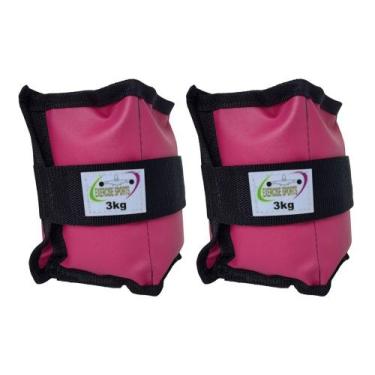 Imagem de Caneleira / Tornozeleira Profissional 3 KG - Exercise Sports, Rosa