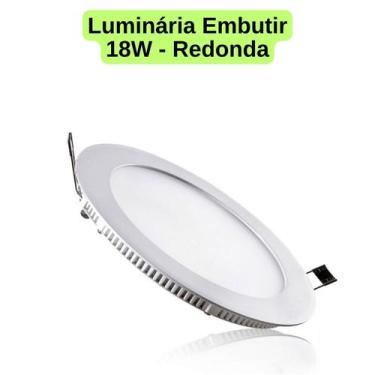 Imagem de Luminária Embutir/Sobrepor Painel Plafon Led 12W/18W/24W Quadrado/Redo