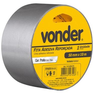 Imagem de Fita SilverTape Adesiva Reforçada 50mm x 10 Metros Prata - Vonder