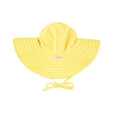 Imagem de RuffleButts® Chapéu de sol para bebês/meninas com proteção solar FPS 50+ aba larga, Banana, 6-10 Years