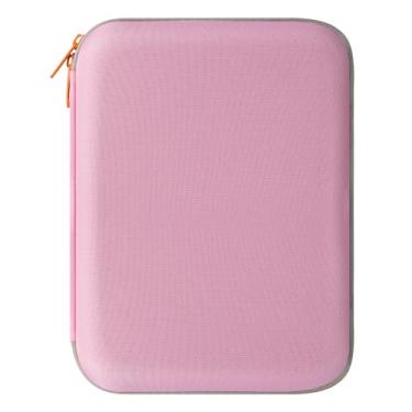 Imagem de SARLAR Estojo de viagem para cartão compatível com Yoto Mini Card Case, pasta portátil macia com zíper e 160 bolsos para jogador. Suporte para fichário para viagem (rosa)