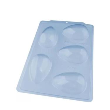 Imagem de Forma Semiprofissional com Silicone em 3 Partes Ovo Liso 150g Ref 3616