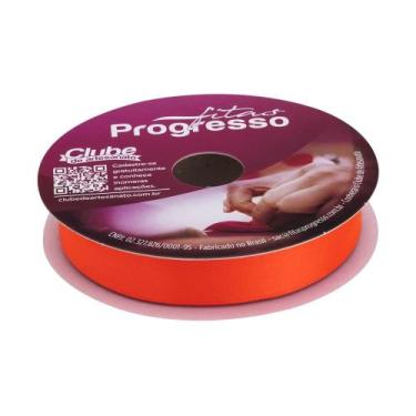 Imagem de Fita de Cetim Progresso 30mm 50 Mts Laranja Cítrico 278