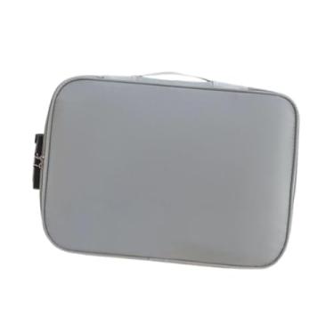 Imagem de UGPLM Saco de documentos com bloqueio saco de arquivo de viagem grande capacidade saco de armazenamento de papéis multi camada caso de cartão para arquivos