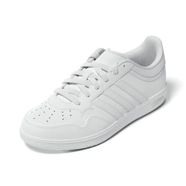 Imagem de adidas Tênis feminino de basquete Hoops 4.0, Branco/Preto, 39