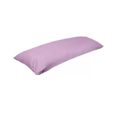 Imagem de Fronha Para Travesseiro De Corpo Xuxão 100% Algodão 1,38m X 45cm Lilás